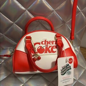 Cherry Coke Red and White Women's Bag